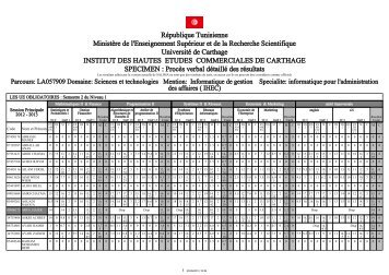 RÃ©publique Tunisienne MinistÃ¨re de l'Enseignement ... - IHEC