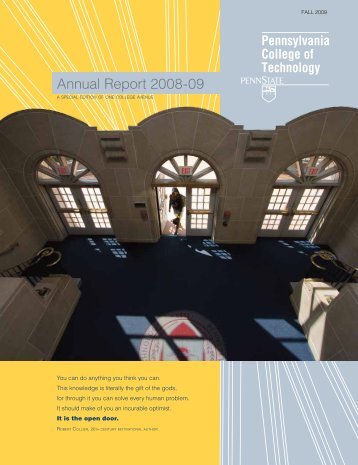 annual Report 2008-09 - Pennsylvania College of Technology