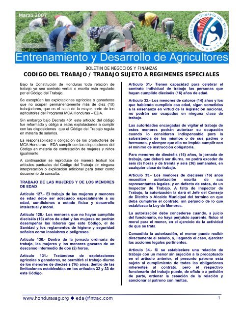 codigo del trabajo / trabajo sujeto a regimenes especiales