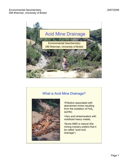 Lecture Notes (PDF) - Aqueous and Environmental Geochemistry