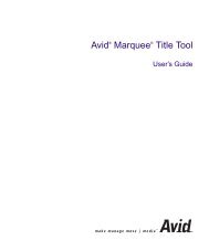 Avid Marquee Title Tool User's Guide - WBSP Content site at Lulea ...