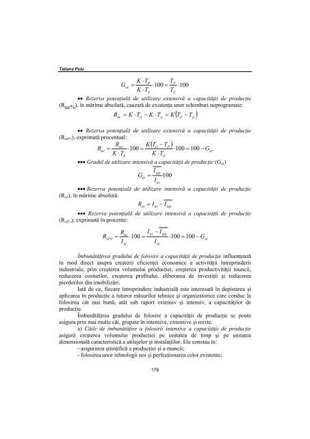 CUPRINS - Universitatea George Bacovia