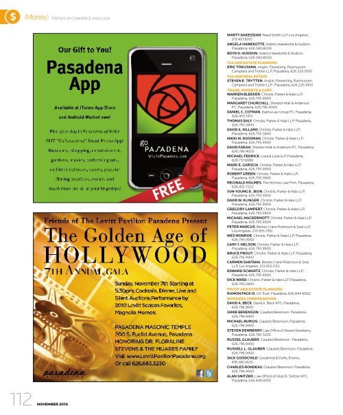 2010 Top Attorneys - Pasadena Magazine