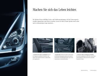 Ausstattung Sprinter (PDF, 5.984 KB) - Mercedes-Benz Deutschland