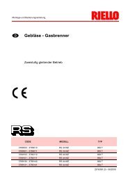 Gebläse - Gasbrenner - produkte.riello-sachsen.de