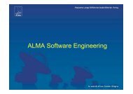ALMA Software Engineering - 6th ACS Workshop at UTFSM 2009