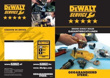 GARANTIERICHTLIJNEN - Service - DeWalt