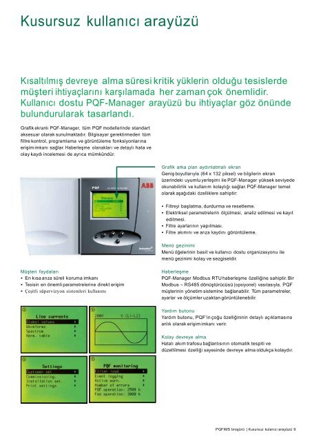 Güç Kalitesi Filtreleri PQFI – PQFM – PQFS Verimlilik ve güvenilirlik ...