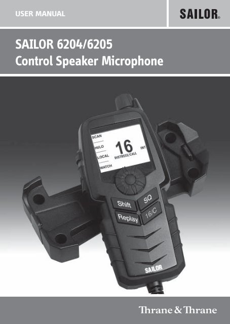 SAILOR 6204/6205 Control Speaker Microphone