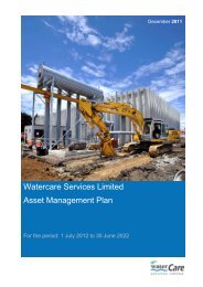 Watercare Services Limited Asset Management Plan