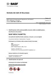 Scheda dei dati di Sicurezza - BASF Italia Divisione Agro