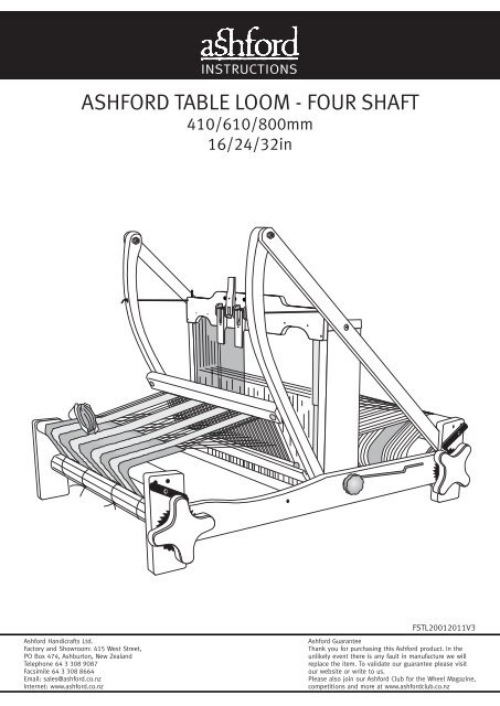 Ashford Table Looms