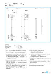 15 Tubular glass BONT® Level Gauges type BTV-GP11 - Or-fa.com