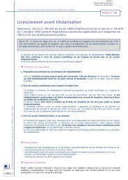 16 - Licenciement avant titularisation