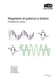 Regolatori di potenza a tiristori - Progettazione e utilizzo - Reo Italia Srl
