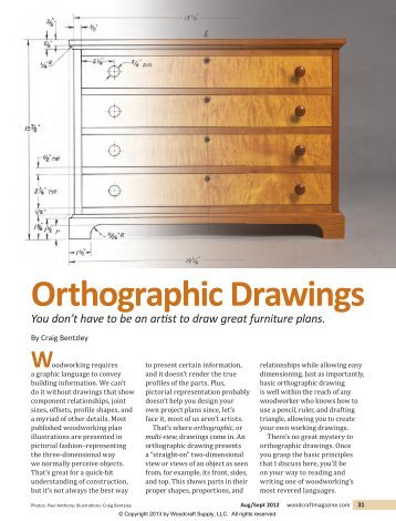 Orthographic Drawings - Woodcraft Magazine