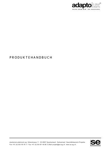 PRODUKTEHANDBUCH - Logo SE Lightmanagement