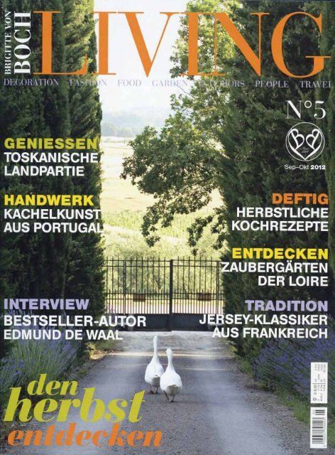 Zeitschrift LIVING: Veröffentlichung Fattoria La Vialla