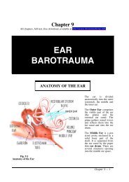 inner ear barotrauma - Diving Medicine for SCUBA Divers