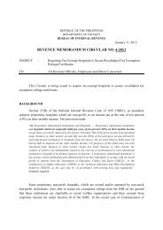 revenue memorandum circular no. 4-2013 - Bureau of Internal ...