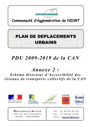 Annexe 2 du PDU - Communauté d'Agglomération de Niort