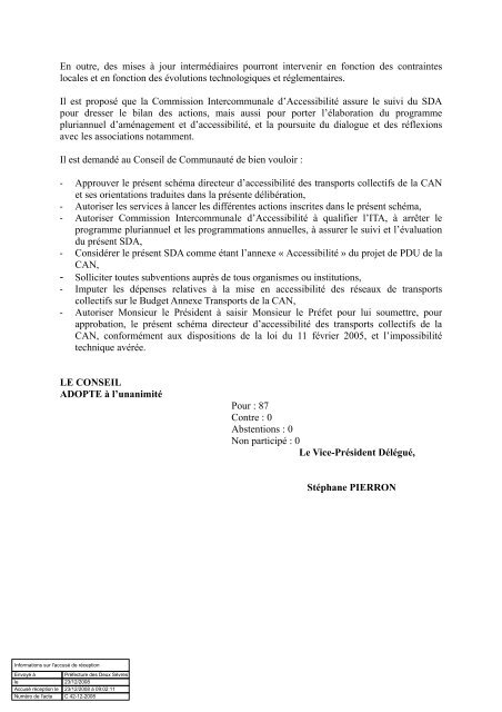 Annexe 2 du PDU - Communauté d'Agglomération de Niort