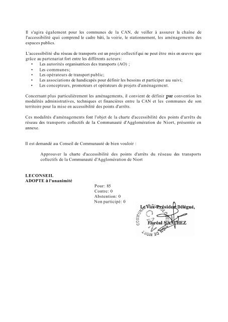 Annexe 2 du PDU - Communauté d'Agglomération de Niort