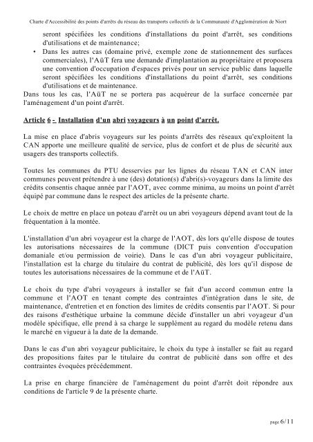 Annexe 2 du PDU - Communauté d'Agglomération de Niort