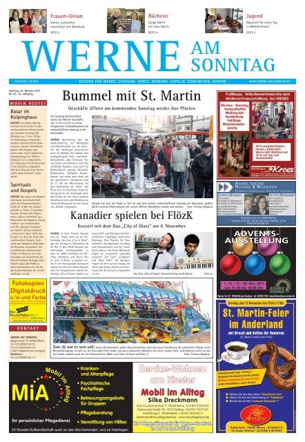 Ausgabe Als Pdf Download Werne Am Sonntag