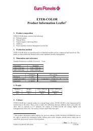 ETER-COLOR Product Information Leaflet