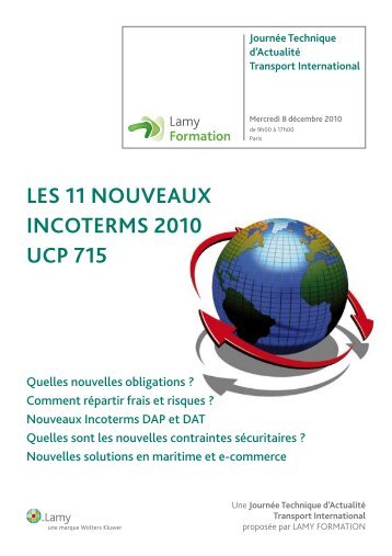 LES 11 NOUVEAUX INCOTERMS 2010 UCP 715 - Wk-rh