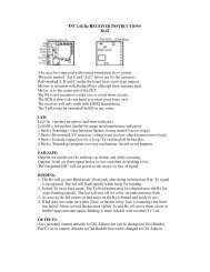 DT 2.4GHz RECEIVER INSTRUCTIONS Rx42 3-6v may be ...