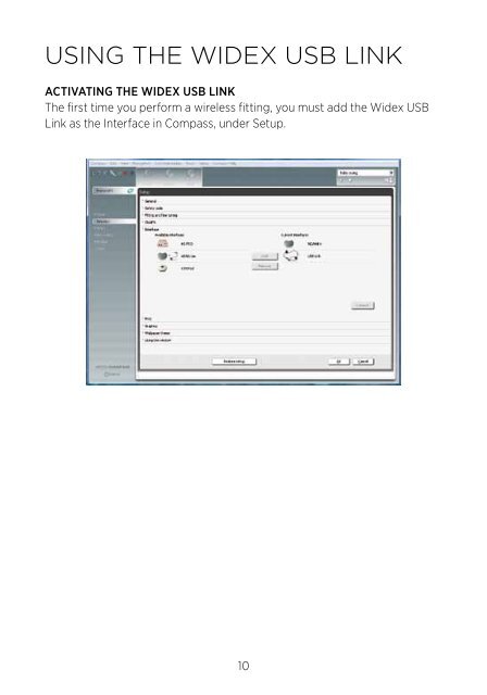 Widex USB Link User InstrUctions