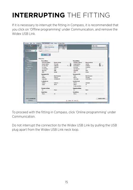 Widex USB Link User InstrUctions