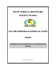 west african monetary agency (wama) - Bank of Sierra Leone