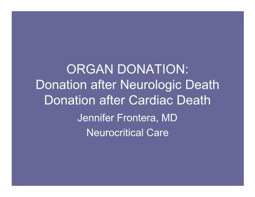 Organ Donation - Mount Sinai Hospital