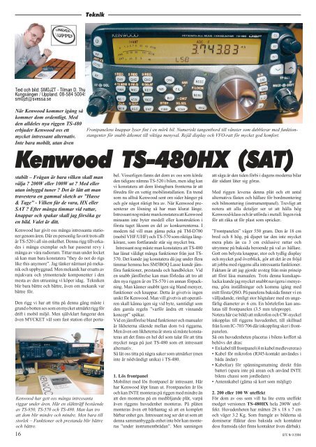 Kenwood TS-480HX (SAT) - SM0JZT