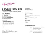 chorus and instruments 5. sinfoniekonzert - Oper Stuttgart