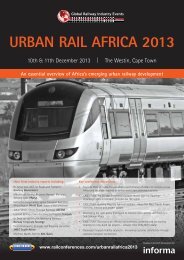 Download your free brochure PDF. - Rail Conferences