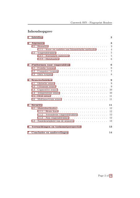 Opdracht caseweek SSN - Fingerprint Readers