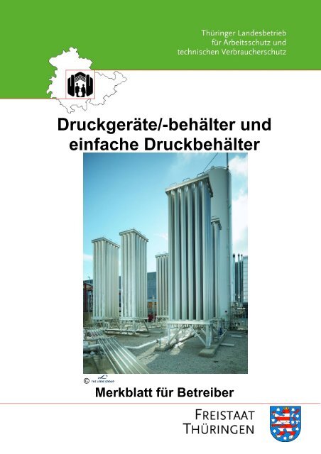 Betreiber-Merkblatt DruckgerÃ¤te/-behÃ¤lter und einfache DruckbehÃ¤lter