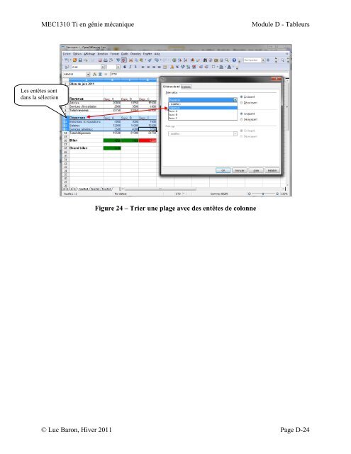 Les tableurs - Moodle