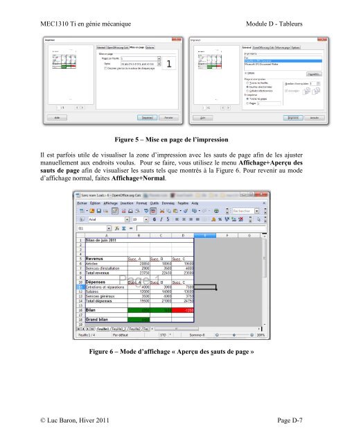 Les tableurs - Moodle