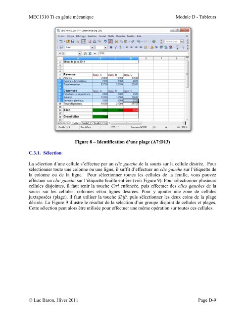 Les tableurs - Moodle