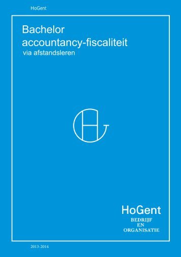 Bachelor accountancy-fiscaliteit - Faculteit Bedrijf en Organisatie