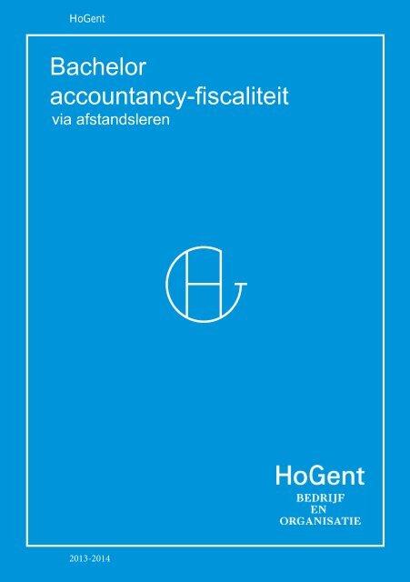 Bachelor accountancy-fiscaliteit - Faculteit Bedrijf en Organisatie