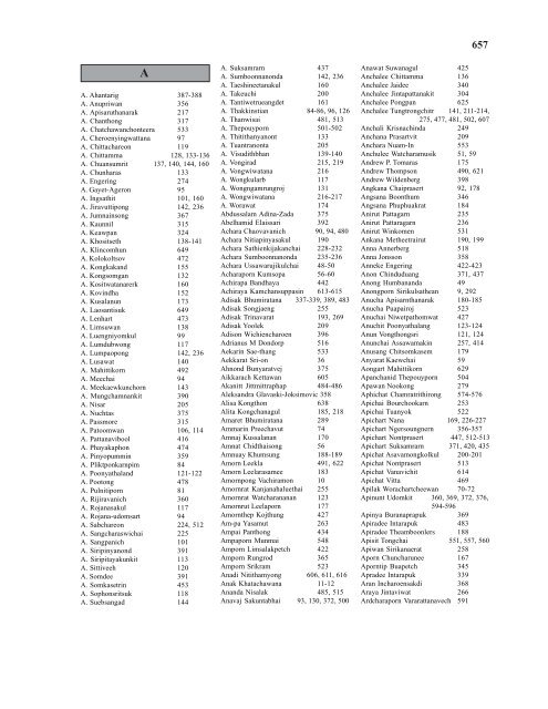 A. Ahantarig 387-388 A. Anupriwan 356 A. Apisaruthanarak 217 A ...