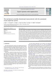 The mechanical assembly dimensional measurements with the ...