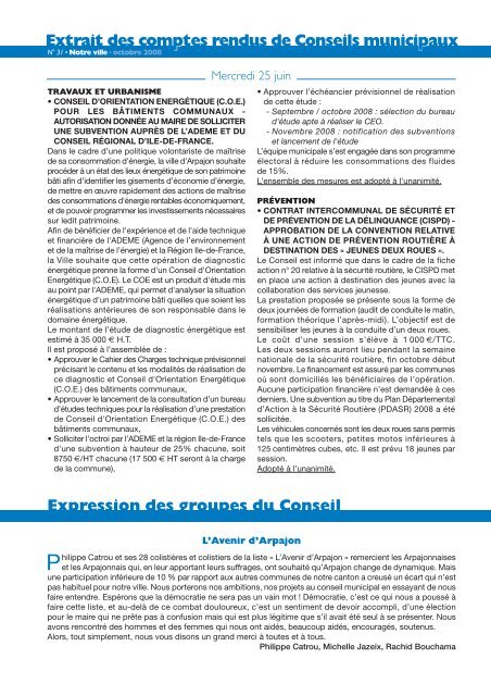 ANV NÂ°31 - Arpajon