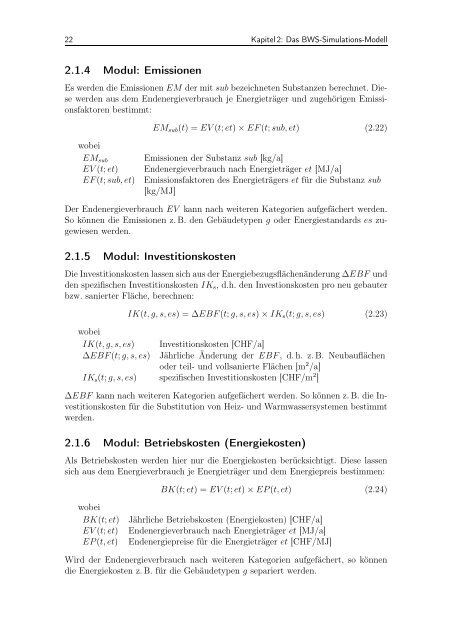 Full Text (in German) - ETH - UP - Environmental Physics - ETH ZÃ¼rich